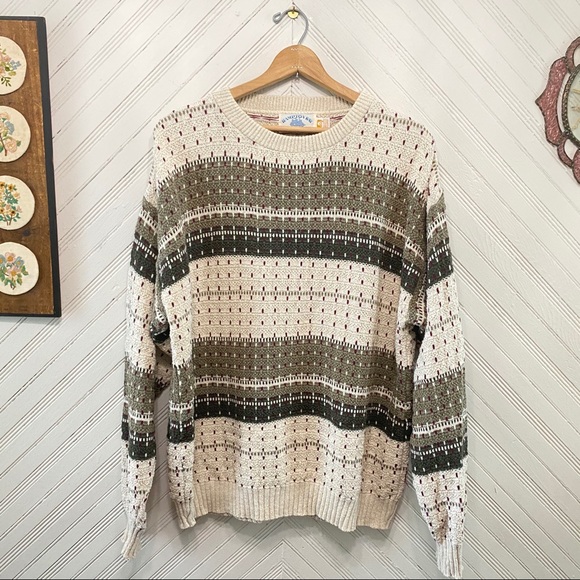 Vintage Other - Vintage Thick Knit Sweater Made In USA